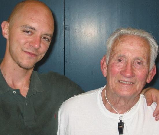 With Carnival Catch Wrestler Dick Cardinal With Carnival Catch Wrestler Dick Cardinal