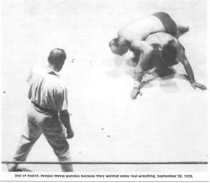 The Crossbody Ride, the foundational ride of the old time leg wrestlers,
controlled Santel for the rest of the match. Eklund was awarded the
decision and the Undisputed Light-Heavyweight Wrestling Cha