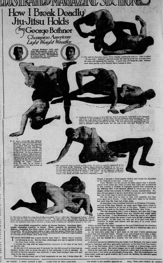 George Bothner divulges 'How I Break Deadly Jiu-Jitsu Holds' in this Pittsburgh Press article (1/17/1915) George Bothner divulges 'How I Break Deadly Jiu-Jitsu Holds' in this Pittsburgh Press article (1/17/1915)