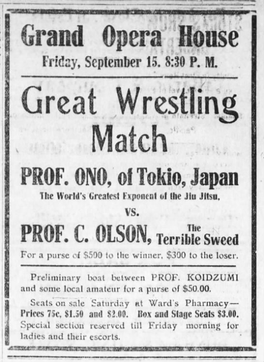 Olson versus Ono-Asheville, NC; 9/15/05 Olson versus Ono-Asheville, NC; 9/15/05