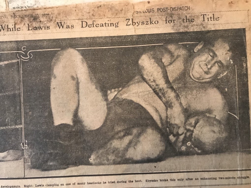 Strangler Lewis has Stanislaus Zbyszko rights where he wants him. Strangler Lewis has Stanislaus Zbyszko rights where he wants him.