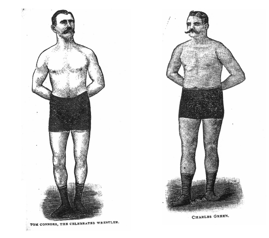 Tom Connor of Salford (late of Wigan), the legend of Lancashire catch wrestling, and Charles Green Tom Connor of Salford (late of Wigan), the legend of Lancashire catch wrestling, and Charles Green