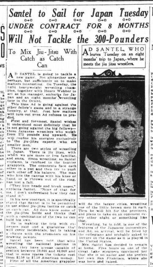 Ad Santel’s Impact on Catch Wrestling, Judo, and Modern Mixed Martial Arts: A Closer Look Ad Santel’s Impact on Catch Wrestling, Judo, and Modern Mixed Martial Arts: A Closer Look