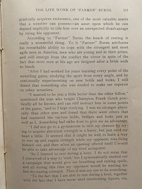 Wrestling Wisdom: Farmer Burns for the Modern Athlete